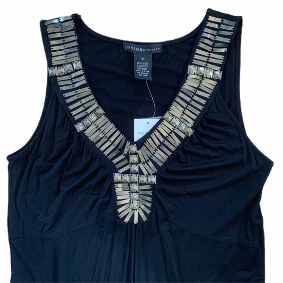 Design History Dresses & Skirts - Design History T-shirt Style Metal Embellished
